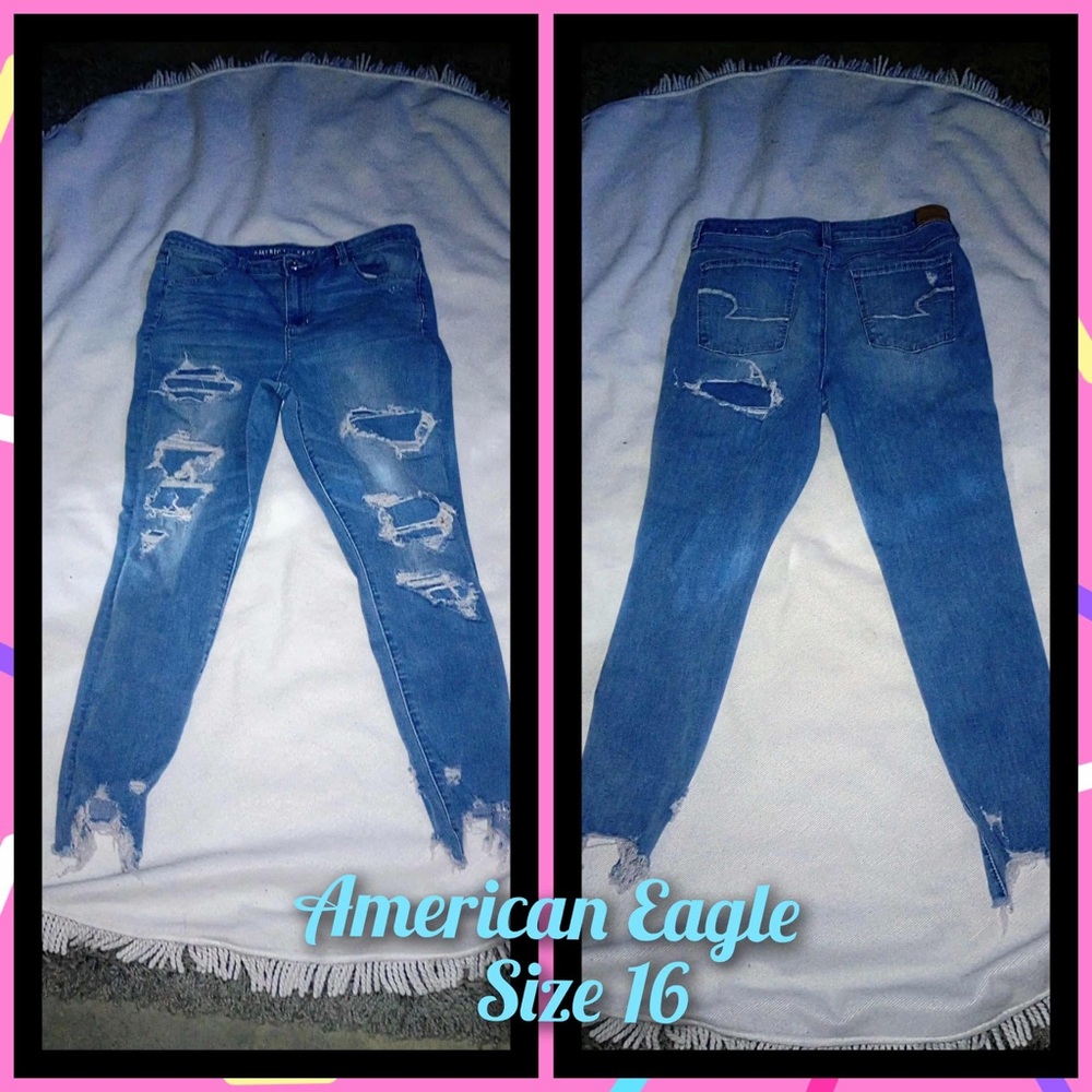 American Eagle Outfitters Blue Skinny Jeans